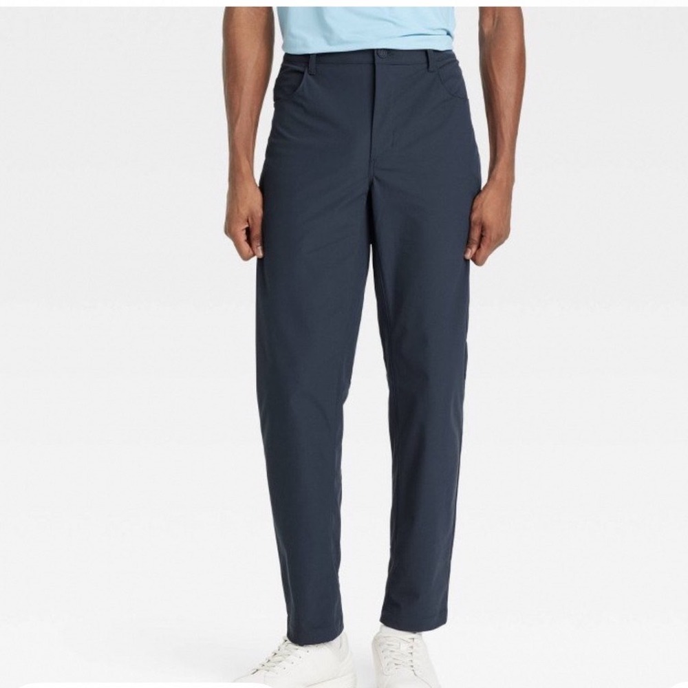 All In Motion Mens 360 Lifestyle Relaxed Fit 5-Pocket Pants Blue 36x30